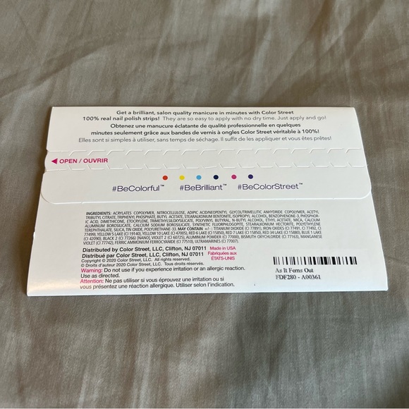 *Retired* Color Street: As It Ferns Out | Tropical Summer Island Neon Pink White - Picture 4 of 11